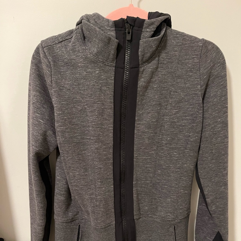 Athleta grey zip up